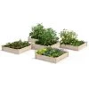 2-Tier Pine Raised Garden Bed, 80 Sqft.12'x12' -Garden Tools Store 8612255 02v 2 tier pine raised garden bed 12x12 1