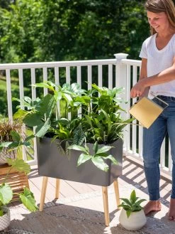 Ava Self-Watering Rectangular Planter 13 Ava Self-Watering Rectangular Planter -Garden Tools Store 8612691 0011 1