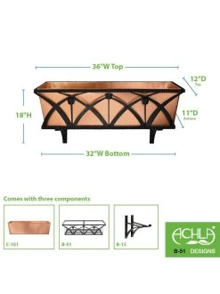Achla Designs Rockwood Window Box -Garden Tools Store 8612918 03v