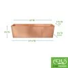 Achla Designs Solid Copper Flower Box, Large -Garden Tools Store 8612919 01v achla designs solid copper flower box large