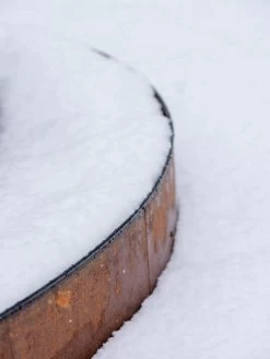 Birdies™ Corten Steel Round Raised Bed, Large, Low -Garden Tools Store 8613245 0073