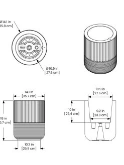 Arden Round Planter -Garden Tools Store 8613267 01V tif