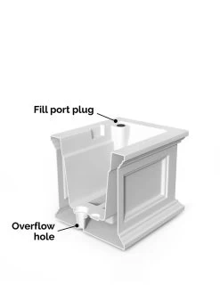 Fairfield Self-Watering Window Box, 2’ -Garden Tools Store 8613268 04V tif