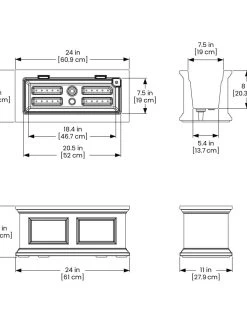 Fairfield Self-Watering Window Box, 2’ -Garden Tools Store 8613268 06V tif