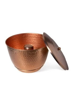 Hammered Copper Hose Pot With Lid 20 Hammered Copper Hose Pot With Lid -Garden Tools Store 8613311 5812