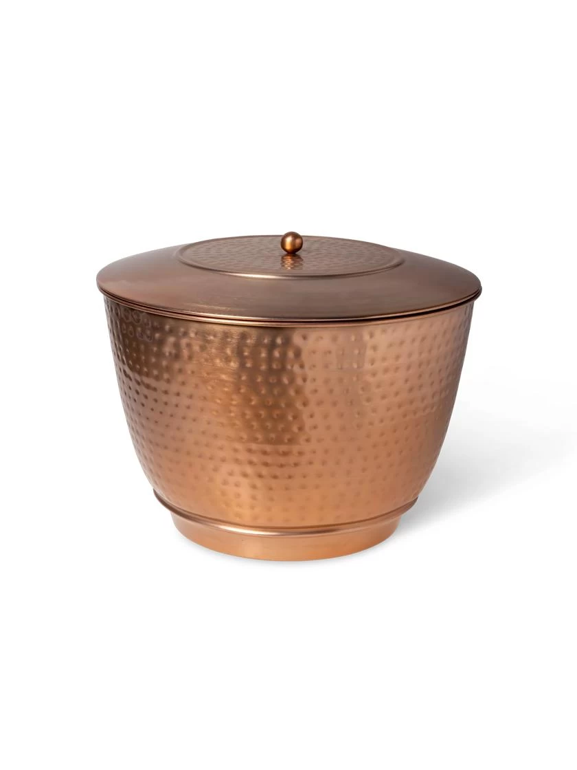 Hammered Copper Hose Pot With Lid 12 Hammered Copper Hose Pot With Lid - Image 10