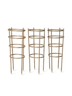 Bamboo Tomato Cages, Set Of 3 17 Bamboo Tomato Cages, Set Of 3 -Garden Tools Store 8613426 4679 bamboo tomato cages 3
