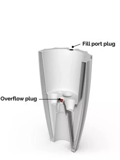 Sedona Tall Planter, 28" Height -Garden Tools Store 8613525 08V