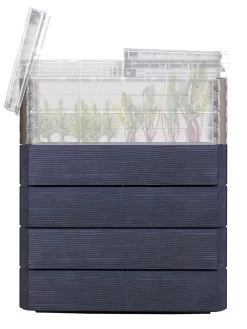 Modular Rectangular Raised Bed Kit With Translucent Panels & Lid 7 Modular Rectangular Raised Bed Kit With Translucent Panels & Lid -Garden Tools Store 8614250 01V