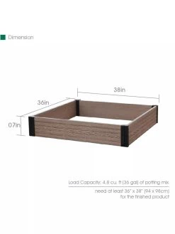 Essential Raised Garden Bed -Garden Tools Store 8614253 03V 3 4