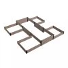 Terraced H-Shape Garden Bed -Garden Tools Store 8614260 01V 3 4 terraced h shape garden bed